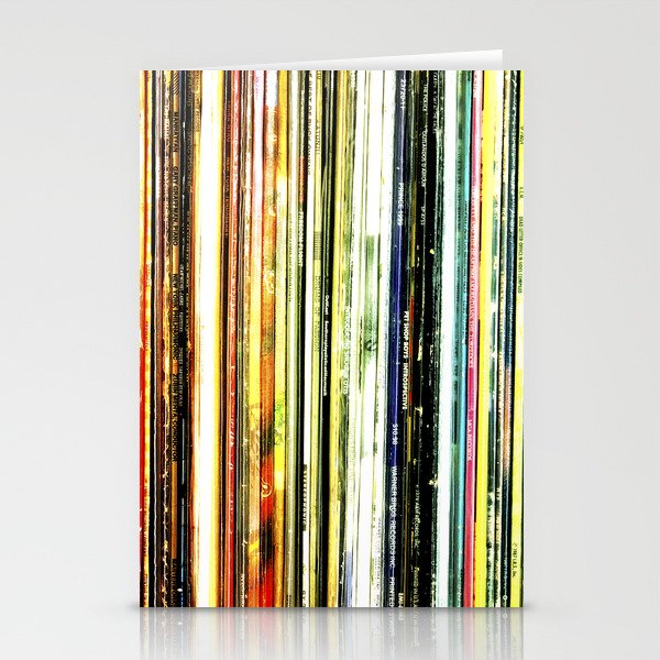 a rainbow of records! Stationery Cards