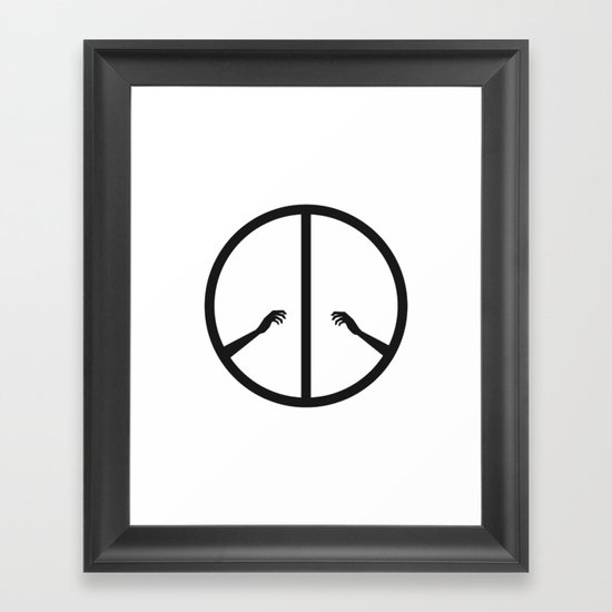 Peace struggle Framed Art Print