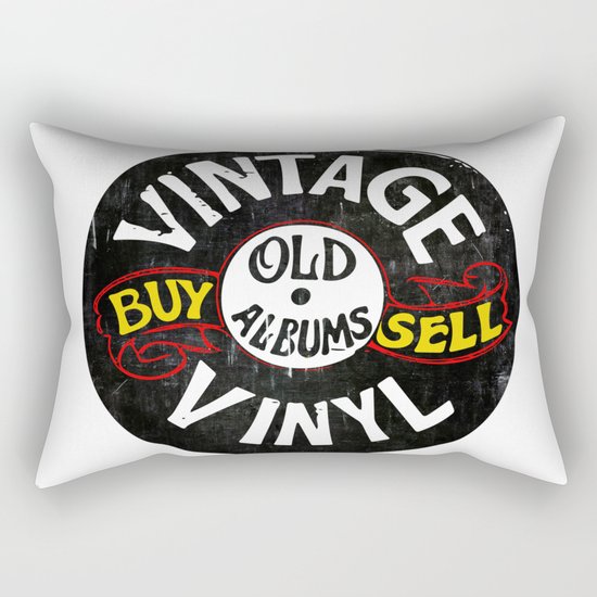 Vintage Vinyl Rectangular Pillow