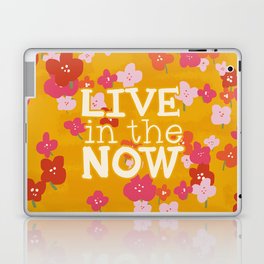Live in the Now Floral Vintage Laptop Skin
