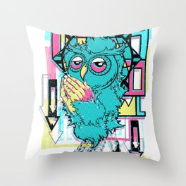 Owl Praying Throw Pillow