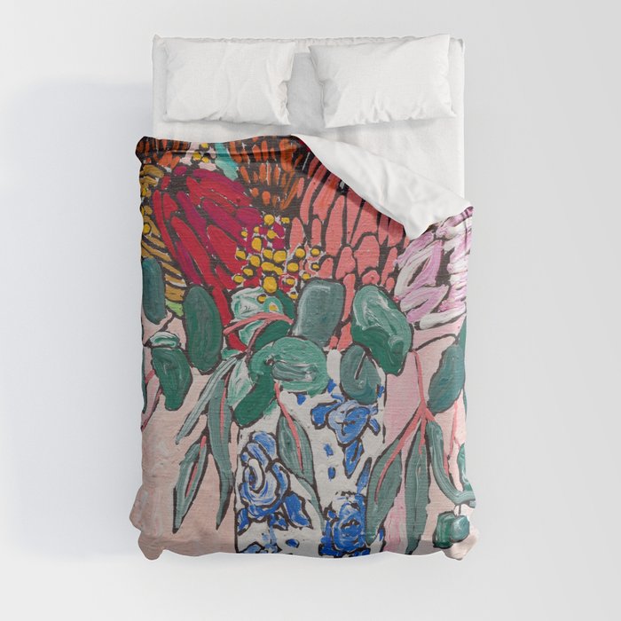 Australian Native Bouquet of Flowers after Matisse Duvet Cover