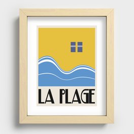 'La Plage' Recessed Framed Print