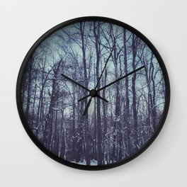 Waking up in the Forest  Wall Clock