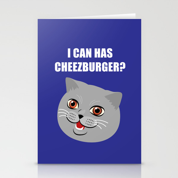 Funny Cat Meme I Can Has Cheezburger Stationery Cards By