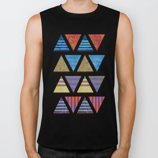 Triangular composition Biker Tank
