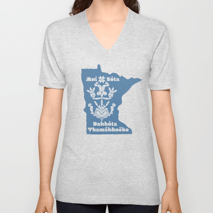 Minnesota: Dakota Homelands V Neck T Shirt