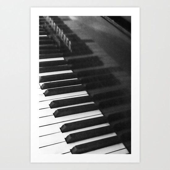 Old grand piano Art Print