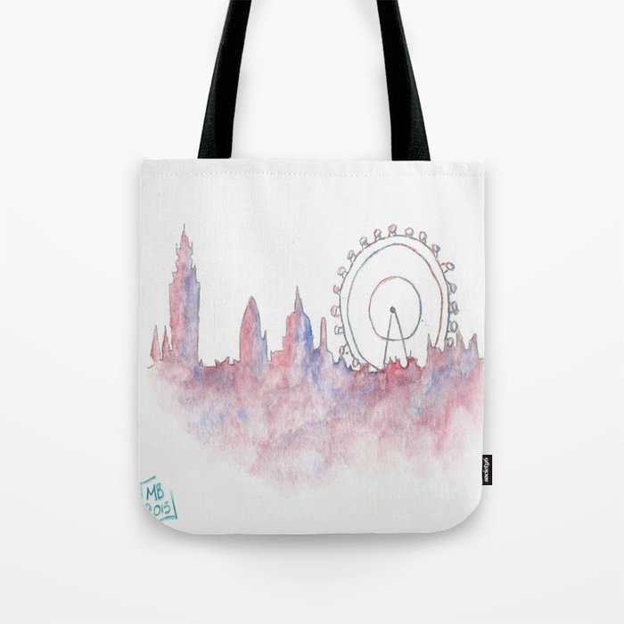 London Watercolor Tote Bag
