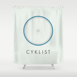 Cyklist Shower Curtain