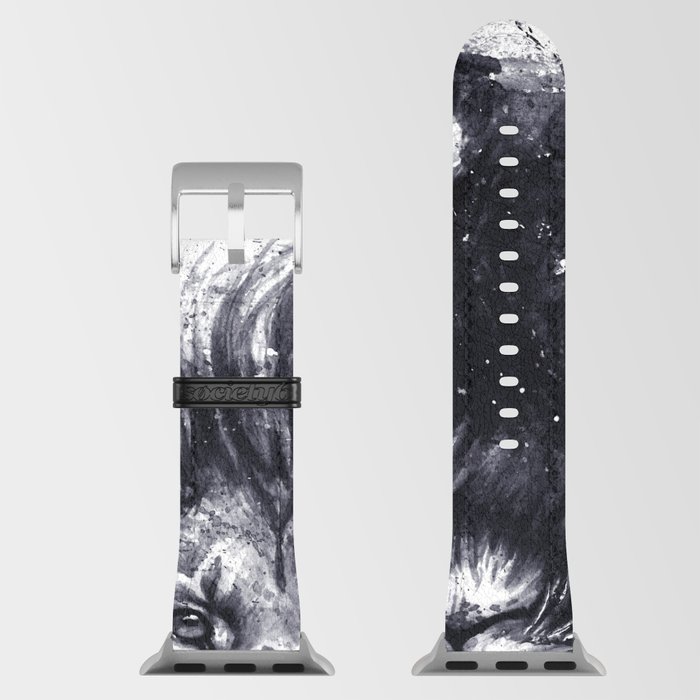 Hand drawn Lion king portrait Apple Watch Band by Into The Nature