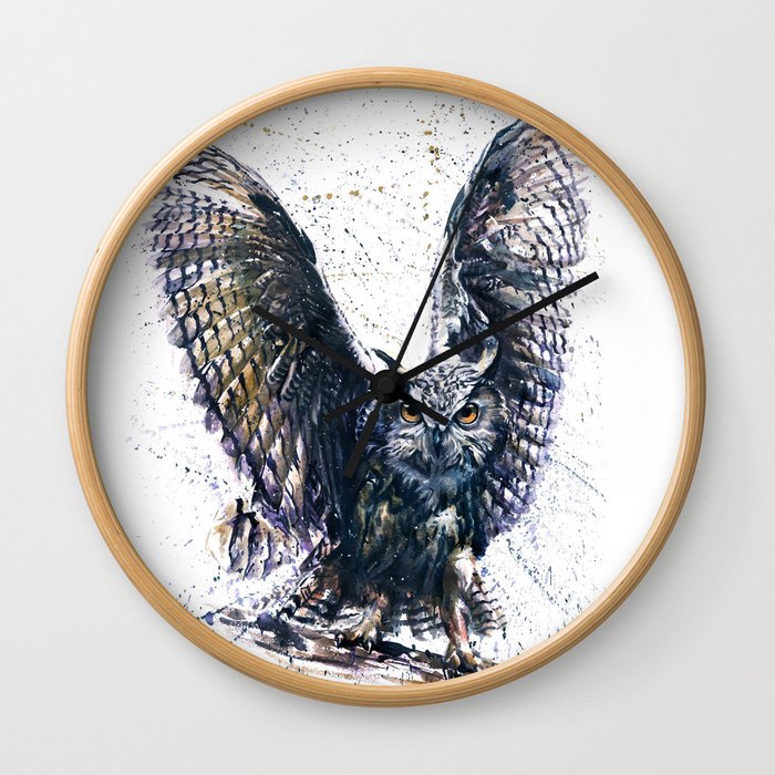 Owl 3 Wall Clock