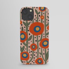 Flower Market Amsterdam, Abstract Modern Floral Print iPhone Case