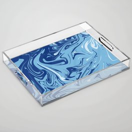 3 Color BLUE Acrylic Tray