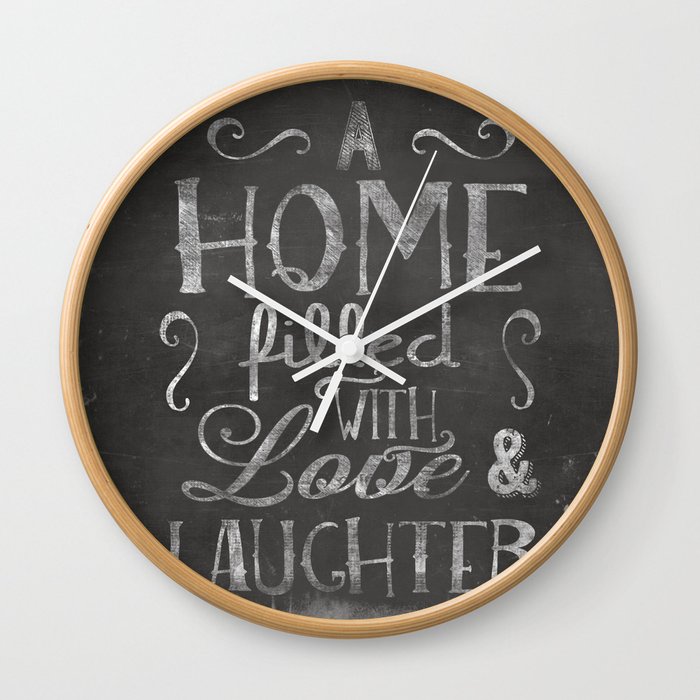 A home with laugh and laughter Wall Clock