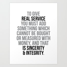 Real Service Quotes, Office Decor, Office Wall Art, Office Art, Office Gifts Art Print