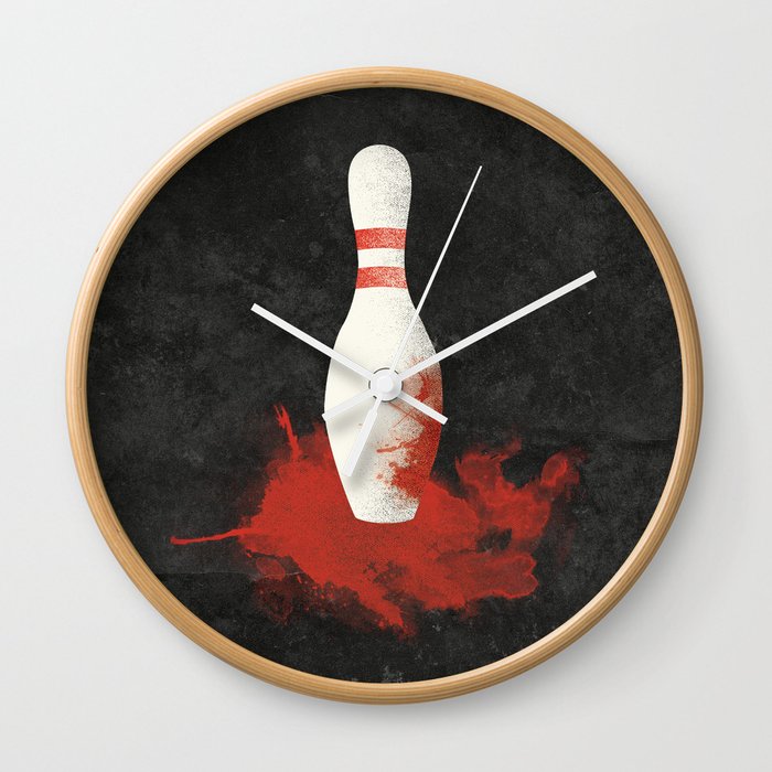 There Will Be Blood Movie Poster Bowling Pin Wall Clock