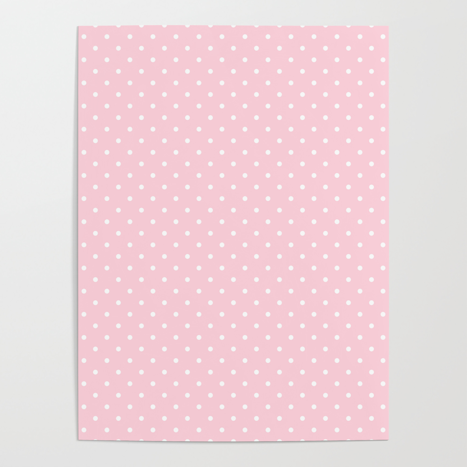 Mini White Polka Dots On Soft Pastel Pink Poster By Honorandobey Society6 Lay out beautiful artwork and they're easy to clean but soft and textured so you can add it to your entry hall or living room without. society6