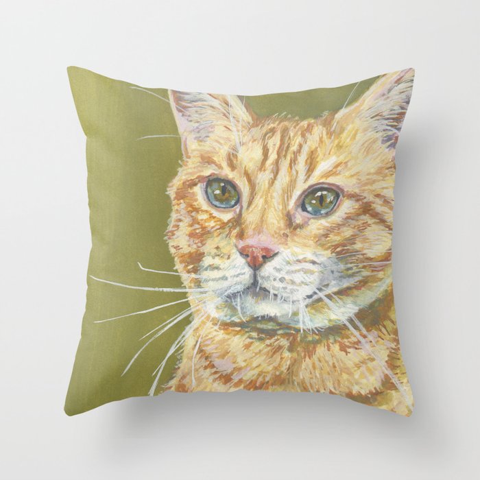 Wilson Cat Throw Pillow