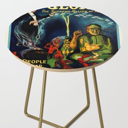 Vintage Magic Poster Side Table