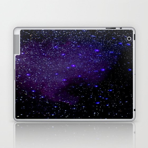 Indigo Purple Stars Laptop & iPad Skin
