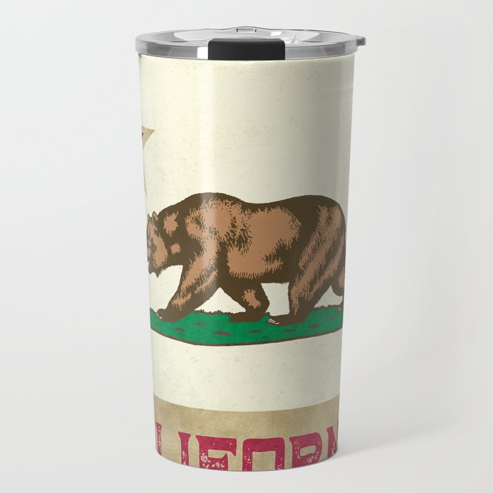 Vintage California Flag Travel Mug