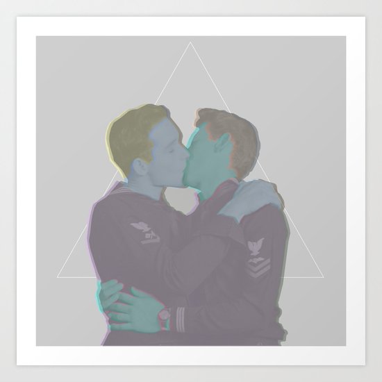 ∞ The Kiss ∞ Art Print