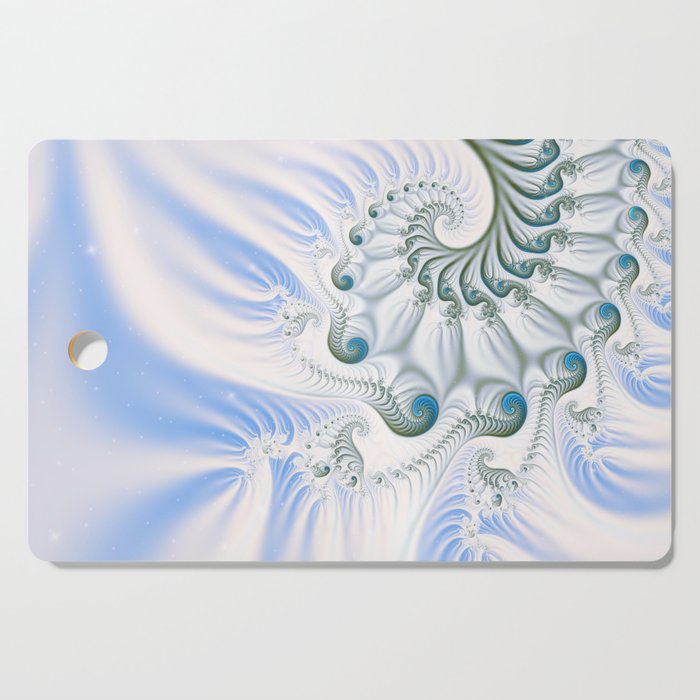 Winter Snowy Spiral  Cutting Board