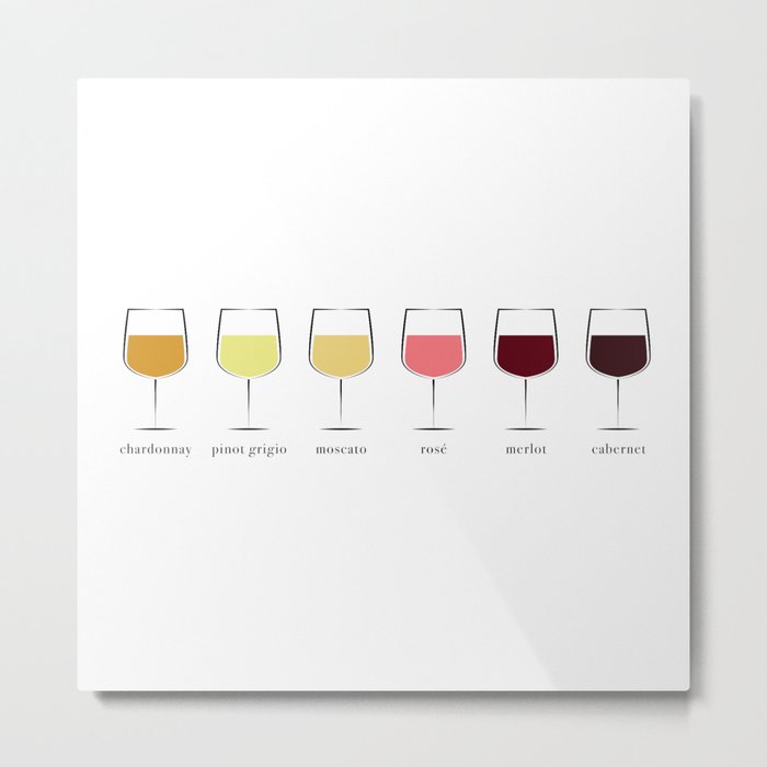 Wine Spectrum Metal Print