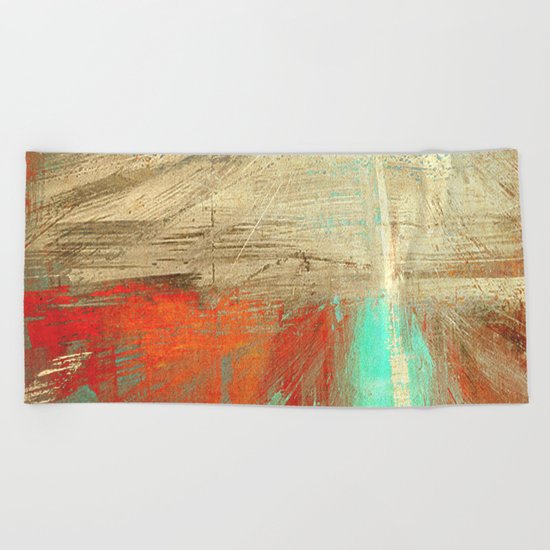 老人と山 (old man and the mountain) Beach Towel