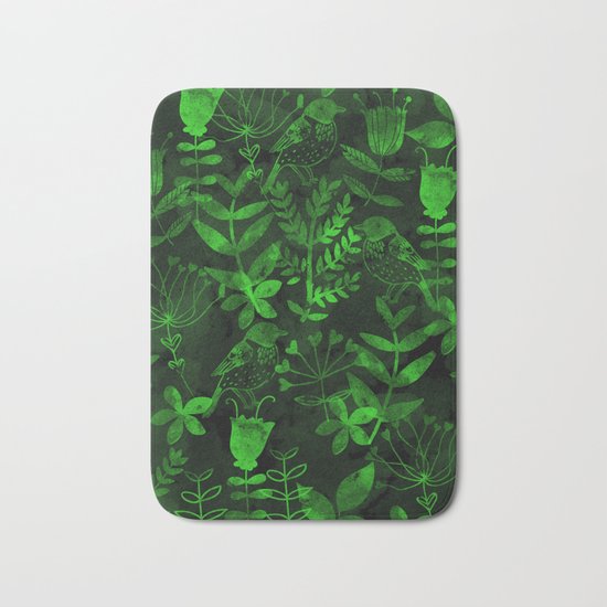 Abstract Botanical Garden IV Bath Mat