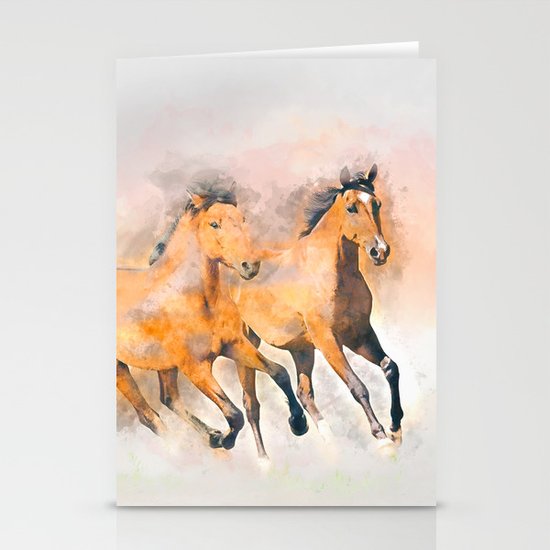 Horses Stationery Cards