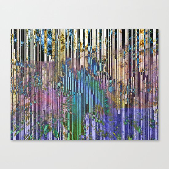 tree barcode stripes Canvas Print