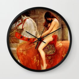 John Collier "Lady Godiva" Wall Clock | Ladygodiva, Masters, Collier, Arthistory, Johncollier, Painting, Artmasters, Englishart, Pre Raphaelites, Pre Raphaelite 