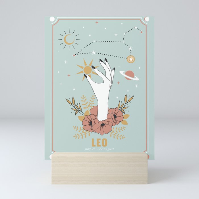 Leo Zodiac Series Mini Art Print