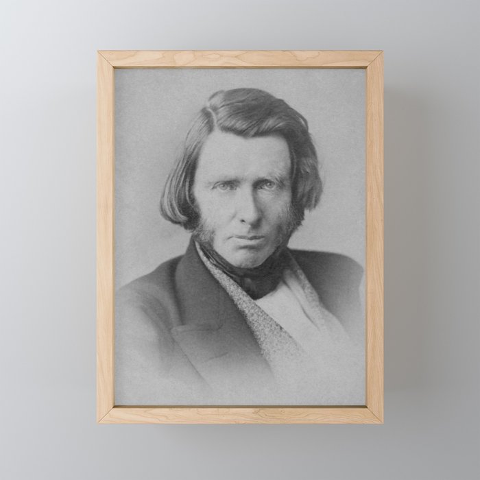 John Ruskin Portrait Framed Mini Art Print