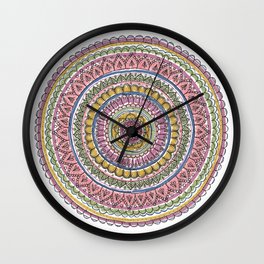 Pretty in Paint Wall Clock