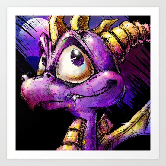 Spyro the Dragon Art Print