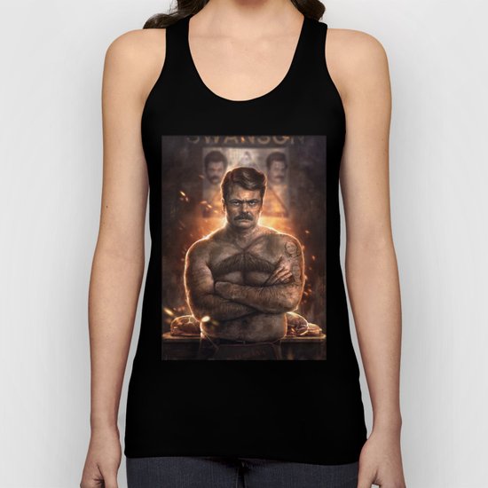Ron ****ing Swanson Unisex Tank Top