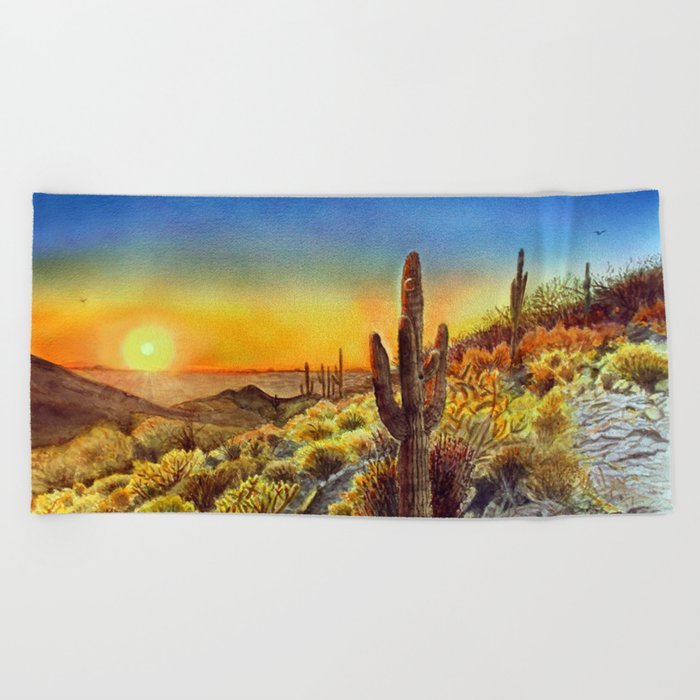 Arizona's Sunset Beach Towel