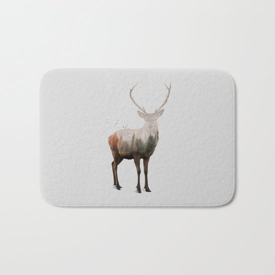 Red Deer Bath Mat