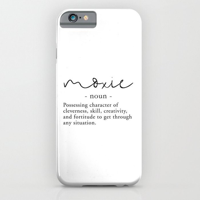 Moxie Definition - Minimalist Black iPhone Case