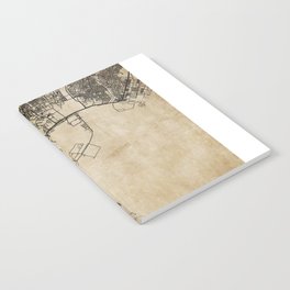 Tokyo japan vintage map Notebook