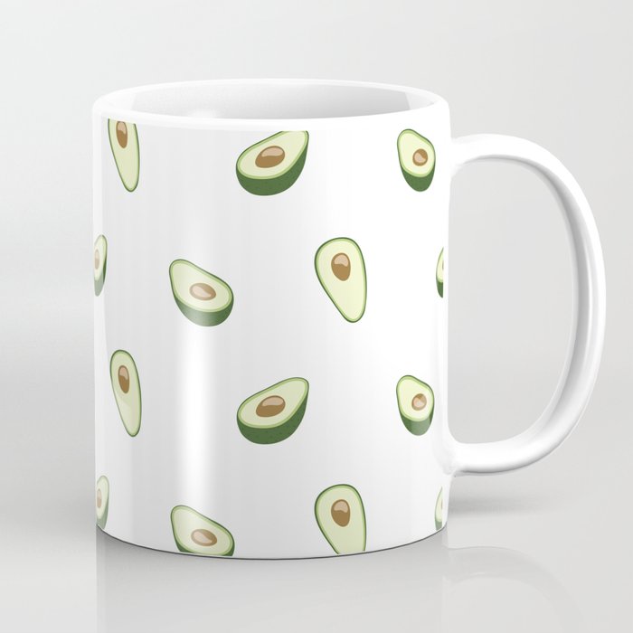 Cute Avocado Pattern Coffee Mug