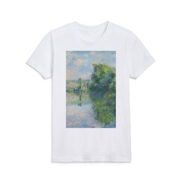 Claude Monet The Seine at Vétheuil Circa 1880 Kids T Shirt