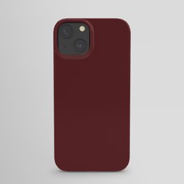 SOLID BARN RED COLOR iPhone Case
