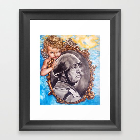 COME BACK OR LEAVE By Davy Wong Framed Art Print