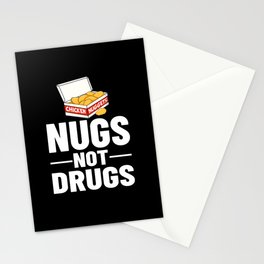 Chicken Nugget Vegan Nuggs Fries Sauce Stationery Card