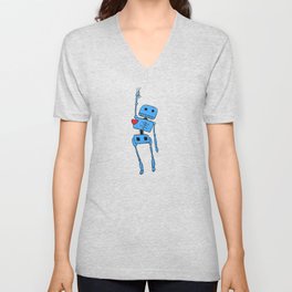 robot V Neck T Shirt