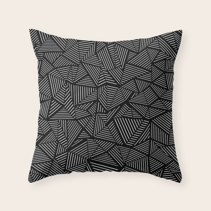 Abstraction Linear Throw Pillow by Emeline Society6